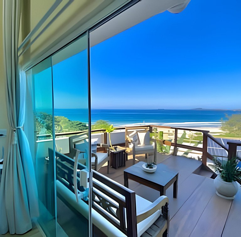 Loft incrível de frente para o mar no Morro Mágico