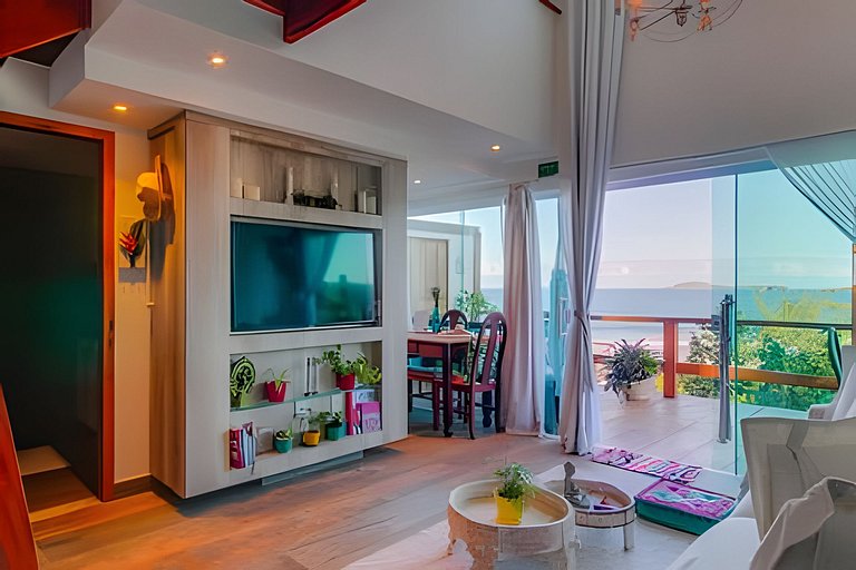 Loft incrível com vista espetacular no Morro Mágico