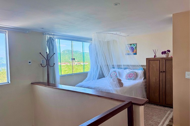 Loft incrível de frente para o mar no Morro Mágico