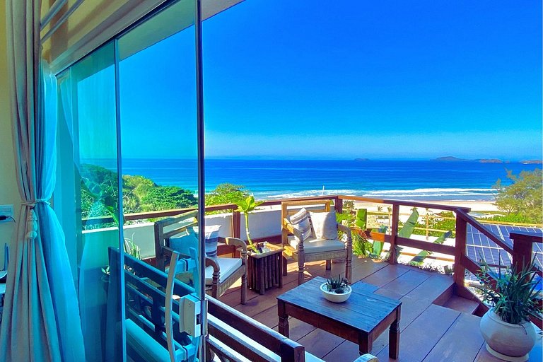 Maravilhoso loft primeira linha mar, Morro Mágico