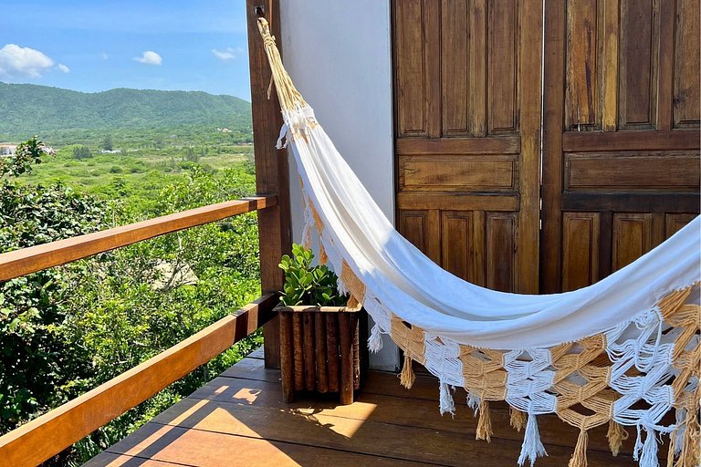 Maravilhoso loft primeira linha mar, Morro Mágico