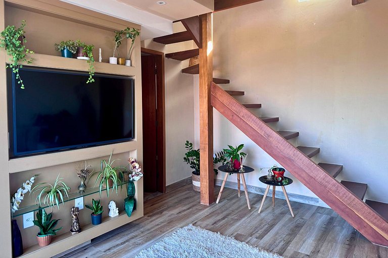 Maravilhoso loft primeira linha mar, Morro Mágico