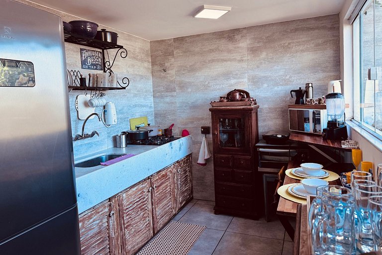 Vista incrível e conforto junto à natureza