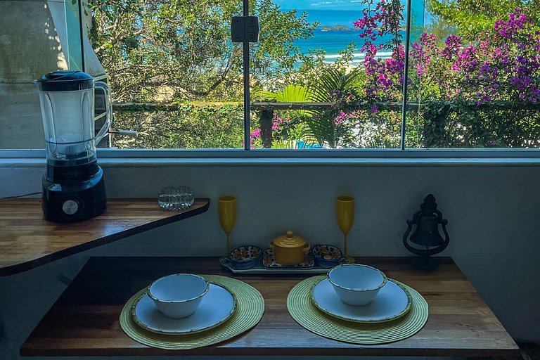 Vista incrível e conforto junto à natureza