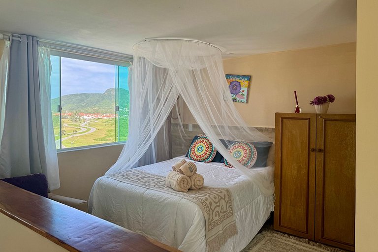 Loft incrível de frente para o mar no Morro Mágico