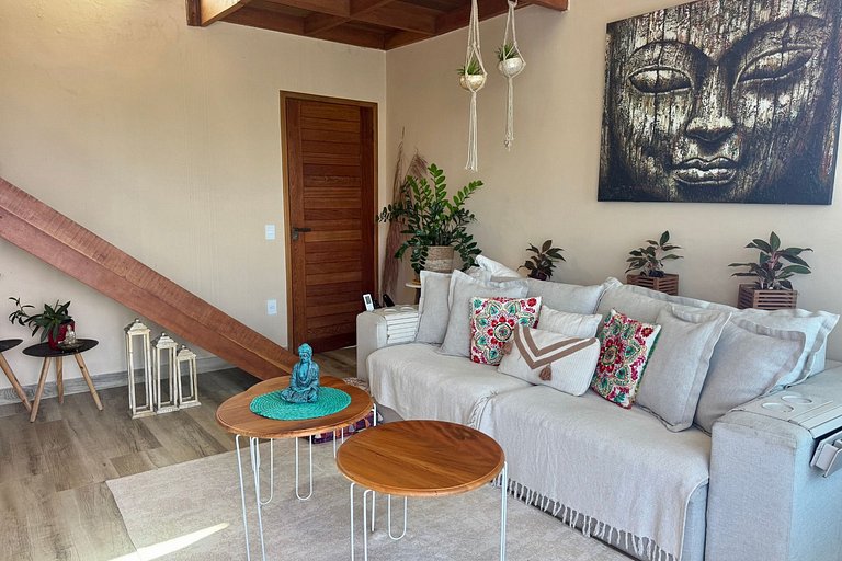 Loft incrível de frente para o mar no Morro Mágico